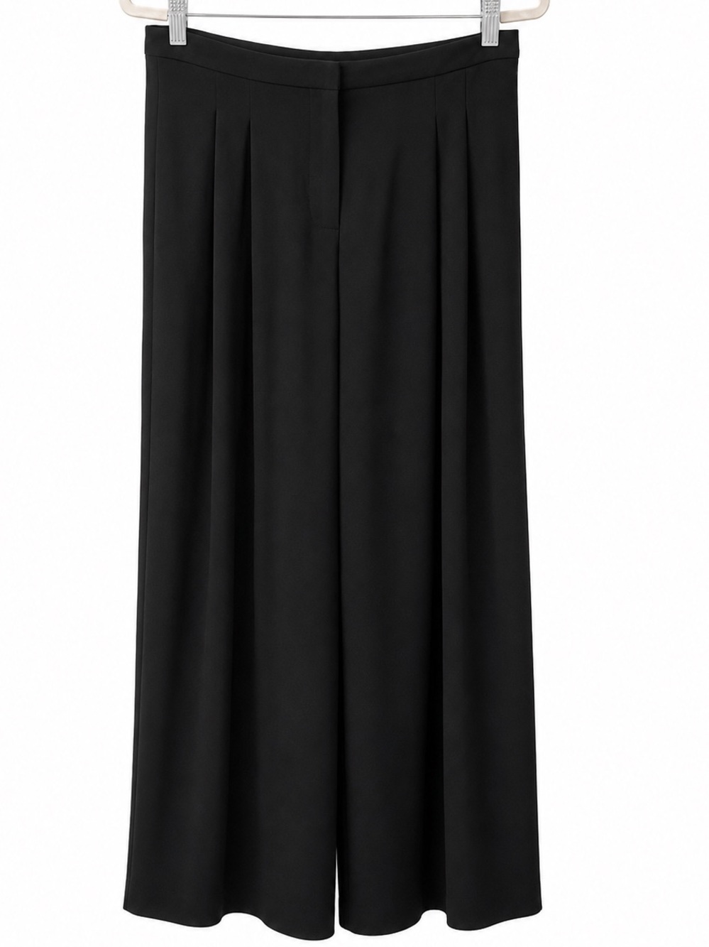 Black Wide-Leg Women's Pants - Classic Sleek Style